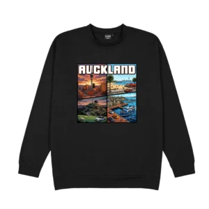 Cloke Mens Edge Crew Neck Graphic Sweatshirt | Auckland Theme