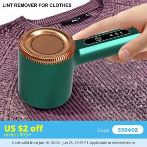 Lint Remover device for Clothes, Rechargeable - USB C Port | Electric Fabric fuzz and Hair Ball Trimmer | Sweater Shaver