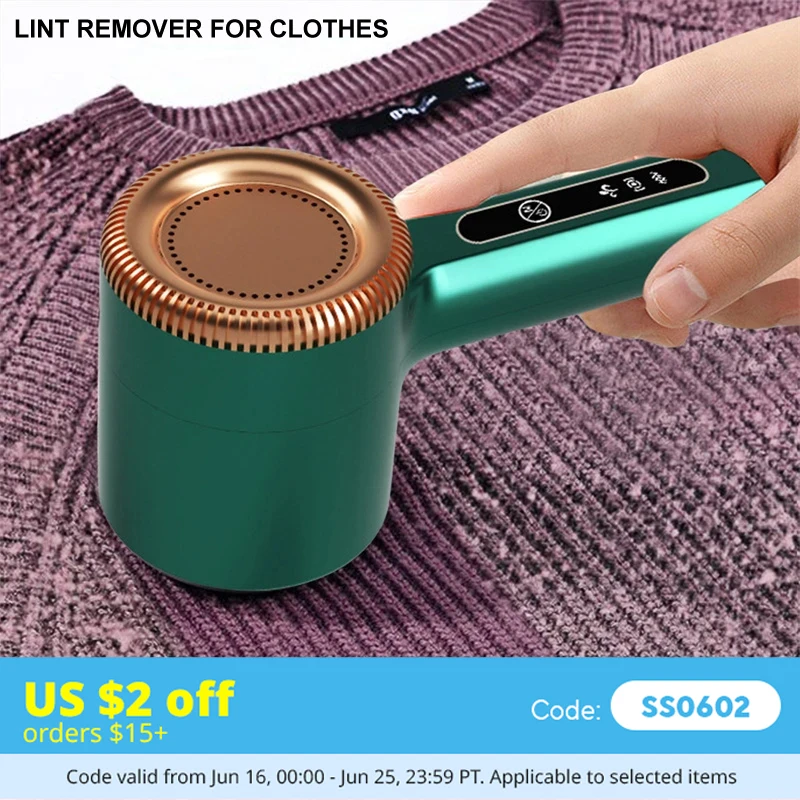 Lint Remover device for Clothes, Rechargeable - USB C Port | Electric Fabric fuzz and Hair Ball Trimmer | Sweater Shaver