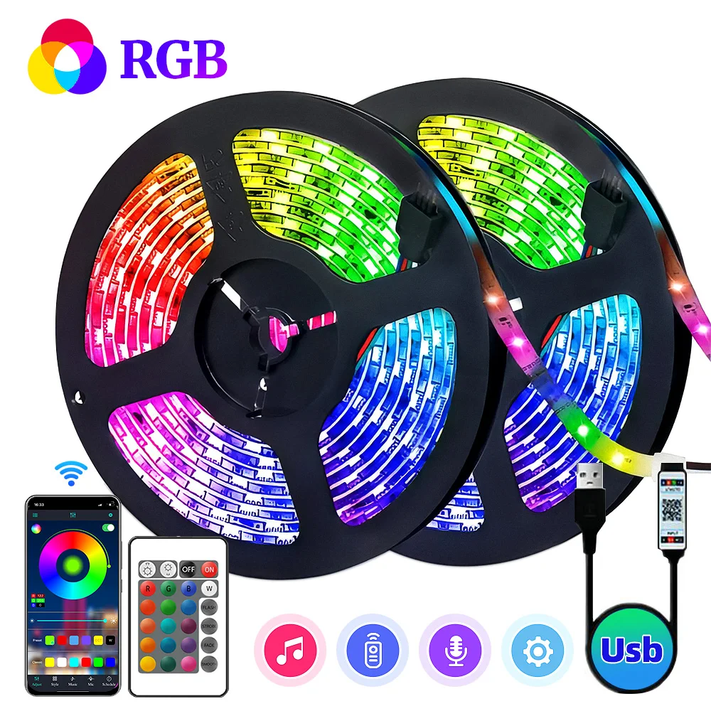 RGB LED Strip Lights 20metres with Bluetooth, Music Sync and 16million Colors - Image 2