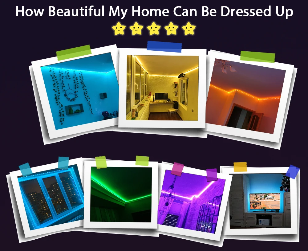 RGB LED Strip Lights 20metres with Bluetooth, Music Sync and 16million Colors - Image 6